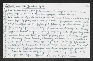 Brief von Paul Eipper an Gerhart Hauptmann