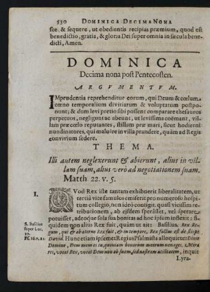Dominica Decima nona post Pentecosten.