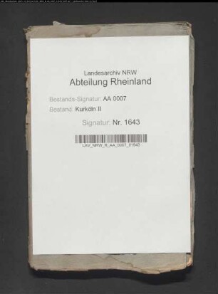 Entwurf einer neuen Busch- und Jagdordnung