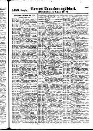 1489.Ausgabe. Donnerstag, 7. Juni 1917