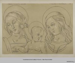 Madonna mit Kind (nach einem Fresko von Tiberio d'Assisi in San Francesco in Montefalco) und der Heilige Severus (nach einem Fresko von Tiberio d'Assisi im Museo di San Francesco in Montefalco)