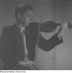 Porträt Violinist Manfred Scherzer