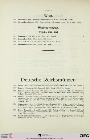 Deutsche Reichsmünzen (Nr. 1794-1800)