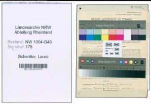 Entnazifizierung Laura Schentke , geb. 11.11.1890 ()