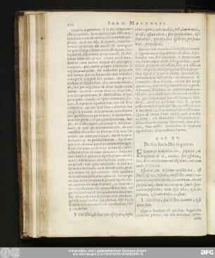 Cap. XV. De Attributis Dei in genere.