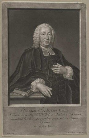 Bildnis des Joannes Fridericus Cotta