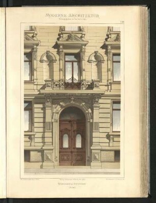 Wohnhaus in Stuttgart. Detail. Wittmann & Stahl, Architekten