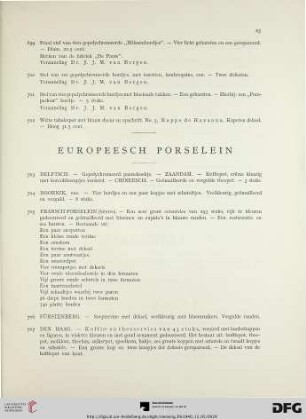 Europeesch Porselein (Nr. 703-714)