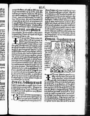 Des xix Sondages na d' hylge[n] drevoldicheyt