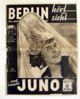 Illustrierte Programmzeitschrift für den Rundfunk "Berlin hört und sieht" u.a. mit einem Bildbericht zur Legion Condor