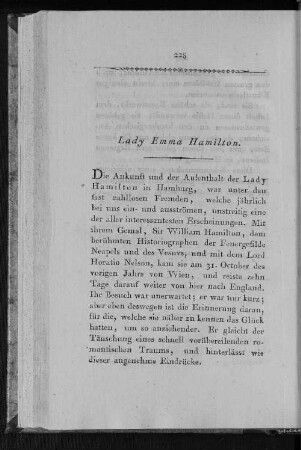 Lady Emma Hamilton.