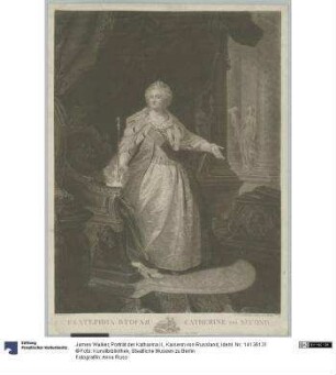Porträt der Katharina II., Kaiserin von Russland