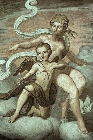 Amor erblickt die göttlich verehrte Psyche