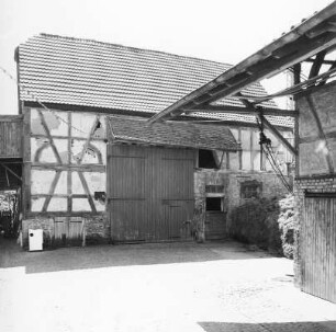 Fachwerkscheune (Fachwerkscheune); Altenstadt, Schulstraße 1