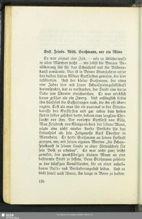 Gust. Friedr. Wilh. Großmann, nur ein Mime