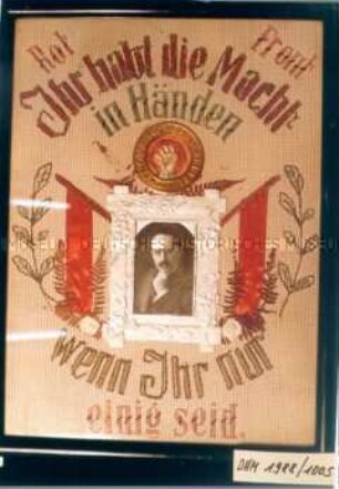 Stickbild des Roten Frontkämpferbundes
