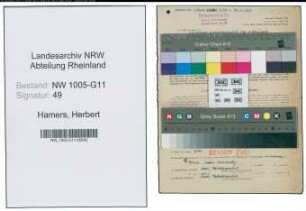 Entnazifizierung Herbert Hamers , geb. 02.12.1909 (Ingenieur)