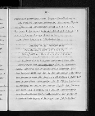 Sitzung am 28. Februar 1922.
