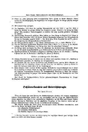 Schülererkenntniss und Unterrichtspraxis