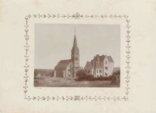 Protestantischen Garnisonskirche mit Pfarrhaus in Mörchingen