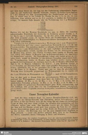 Unser November-Kalender