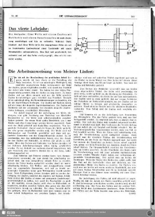 Die Arbeitsanweisung von Meister Linfert:
