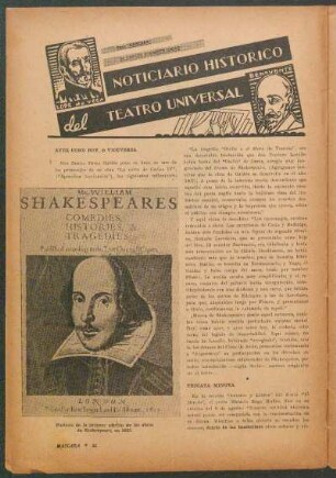 Noticiario histórico del teatro universal : para "Máscara"
