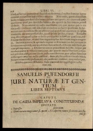 Caput I. De Causa Impulsiva Constituendae Civitatis.