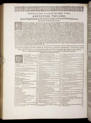Index Constitutionum Novellarum [...]