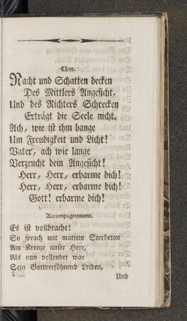 [Die Jünger am Grabe des Herrn. Eine Passionsmusik, verfertiget und in den Hamburgischen Kirchen 1800 aufgeführt]