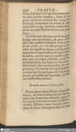Remede contre le Tartre fixe