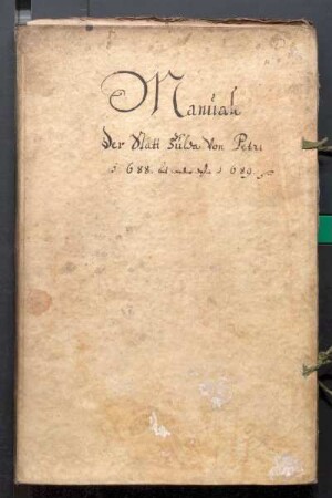 IX A 1 - Alte Stadtrechnungen (1688 - 1689)