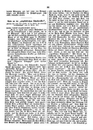 Rede an die "unglücklichen Schulmeister"
