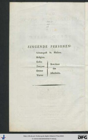 Singende Personen.