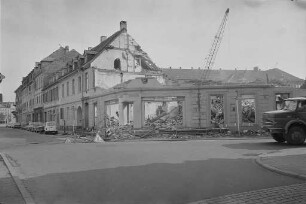 Abbruch von Häusern an der Kronenstraße und Zähringerstraße im Rahmen der Altstadtsanierung