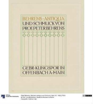 Behrens-Antiqua und Schmuck