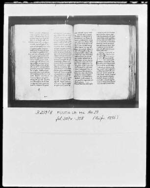 Biblia latina, pars 1 — Initiale P, Folio 308recto