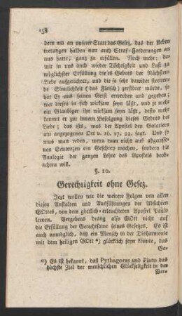 §. 10. Gerechtigkeit ohne Gesez