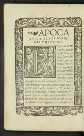 Apocalypsis Beati Ioannis Theologi.