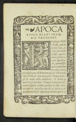 Apocalypsis Beati Ioannis Theologi.