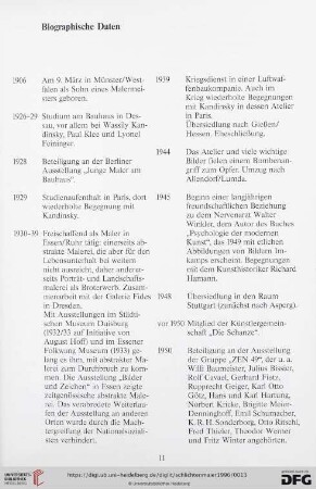 Biographische Daten