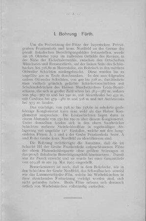 1. Bohrung Fürth.