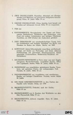 Verschiedenes (Nr. 1-13)