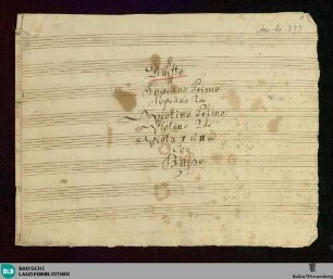 Ah che amor d'Eurilla mia - Don Mus.Ms. 373 : S (2), strings; A