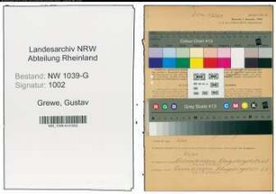 Entnazifizierung Gustav Grewe , geb. 24.04.1881 (Werkmeister)