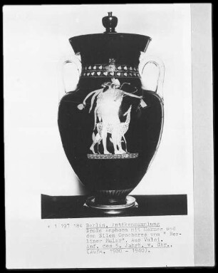 Amphora (Namensvase) — Silen Orochares mit Hermes