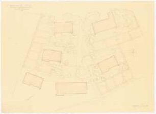 Werksiedlung Kaltenbrunnen (Vorarlberger Illwerke), Bregenz: Werksiedlung Zell am Ziller (Tiroler Wasserkraftwerk AG): Grünflächenplan 1:200