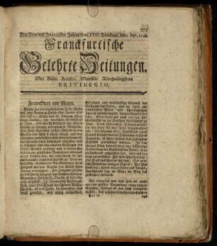 Num. LXXI. Dienstags, den 5. Sept. 1758. - Num. LXXX. Freytags, den 6. Octob. 1758.