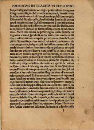 Plutarchi Cheronei de Philosophorum Placitis libellus elegantissimus