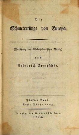 Die Schmetterlinge von Europa, 5,1. Nachtschmetterlinge